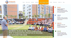 Desktop Screenshot of deshpandefoundationindia.org