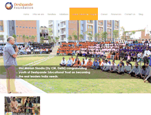 Tablet Screenshot of deshpandefoundationindia.org